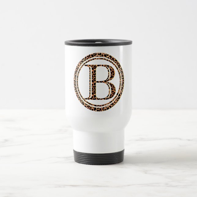 leopard B Travel Mug (Center)