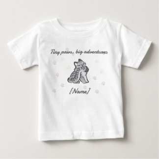Leopard Baby Tee – Custom Name