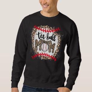 Leopard Ball Mum Mother's Day Teeball Mum Sweatshirt