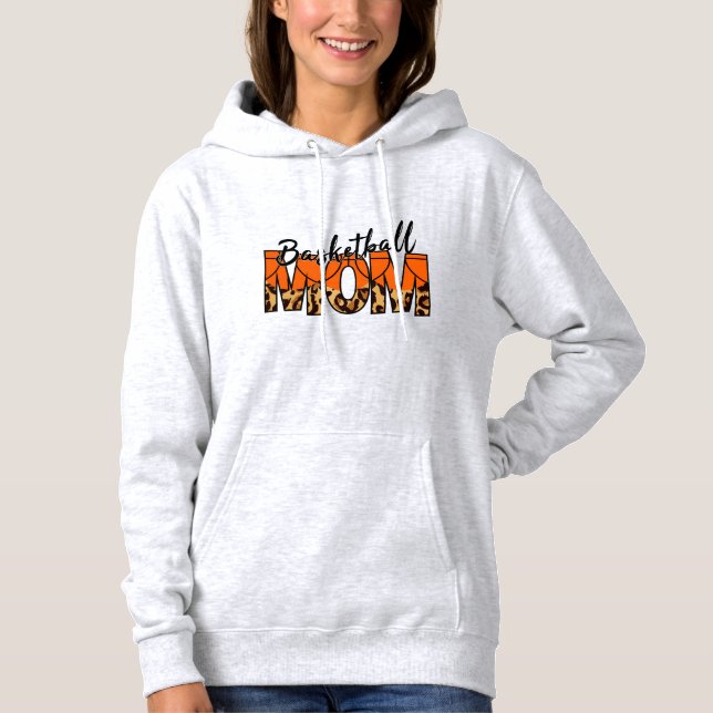 Leopard Basketball Mum Hoodie (Front)