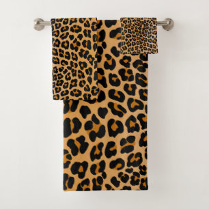 Leopard Bath Towel Set