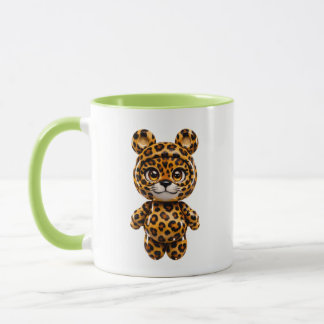 Leopard Bear Mug Glossy Kawaii