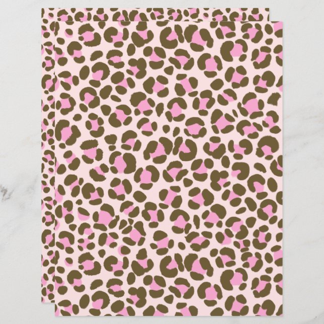 Leopard Beige Pink Brown (Front/Back)