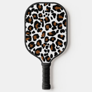 Leopard Big Cat Fur Pattern Pickleball Paddle