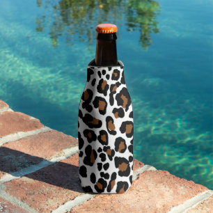 Leopard Big Cat Fur Pattern Print Bottle Cooler