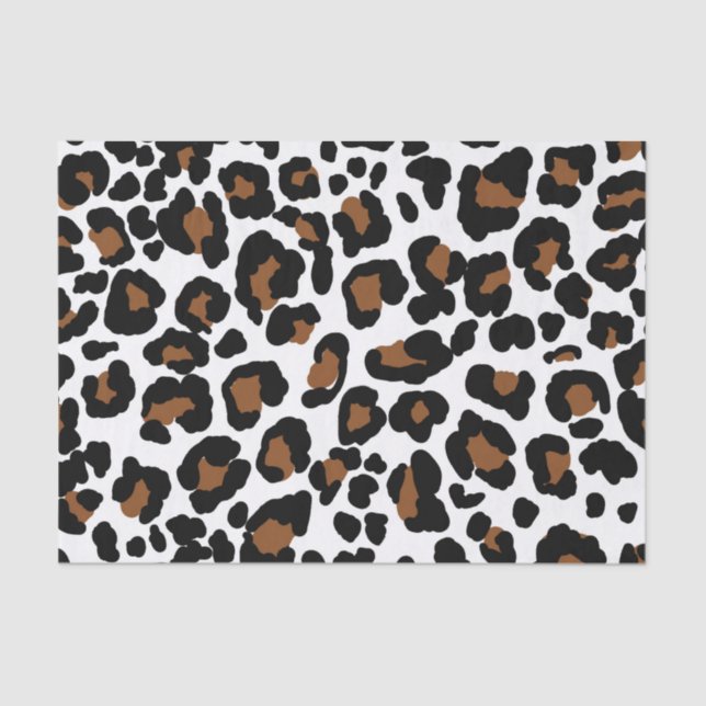 Leopard Big Cat Fur Pattern Print  Tissue Paper (Front)