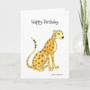 Leopard Birthday Card