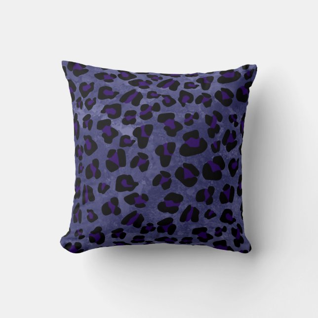 *~* Leopard Black Cushion (Front)