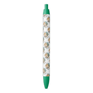 Leopard black ink pen