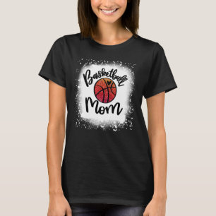 Leopard Bleached Basketball Mom Game Day 1 T-Shirt