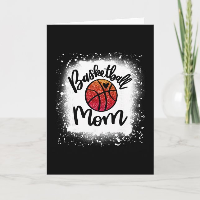 Leopard Bleached Sketll Mom Game Day Gift  Card (Front)