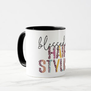 Leopard Blessed Hairstylist Mug