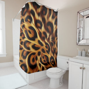 Leopard Bliss: Bold Prints, Cosy Nights Shower Curtain