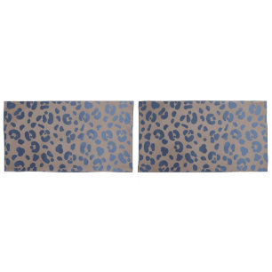 Leopard Blue Pattern Pillowcase