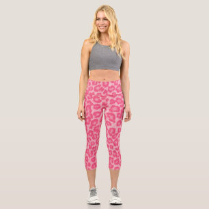 Leopard Blush Capri Leggings