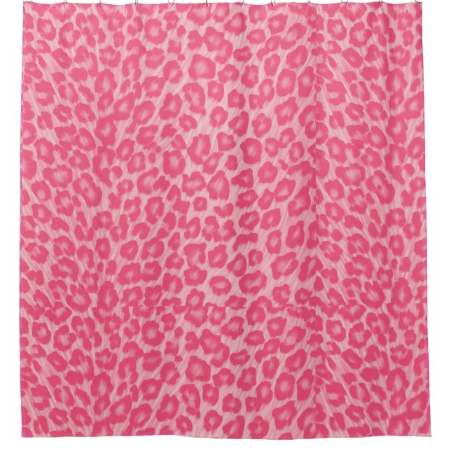 Leopard Blush  Shower Curtain (Front)