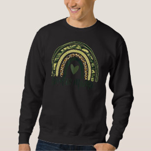 Leopard Bonus Mama Rainbow Step Mum Sweatshirt