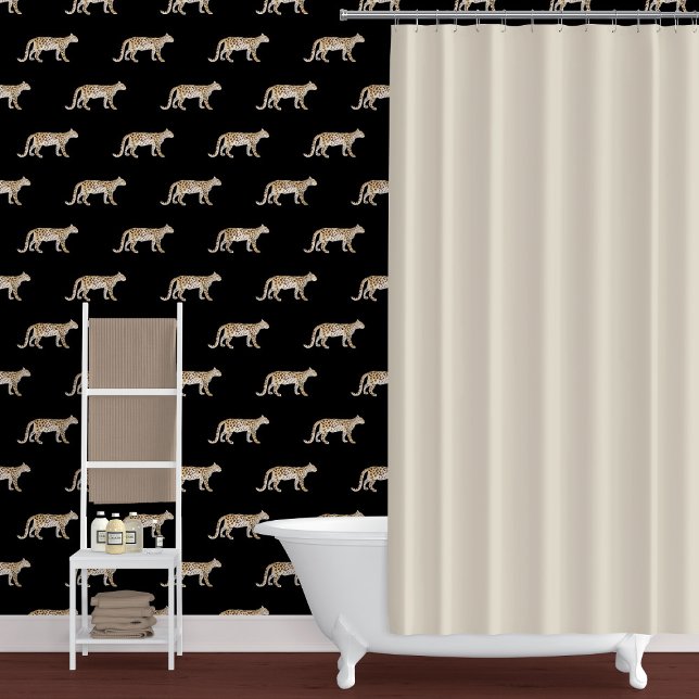 Leopard Botanical Nature Watercolor Moody Black Wallpaper (Creator Uploaded)