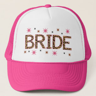 Leopard Bride Trucker Hat