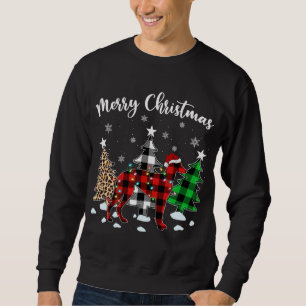 Leopard Buffalo Plaid Italian Greyhound Dog Christ Sweatshirt