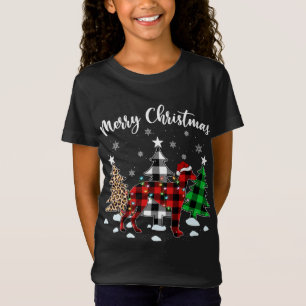 Leopard Buffalo Plaid Italian Greyhound Dog Christ T-Shirt