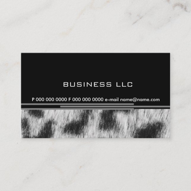 Leopard Business Card (Front)