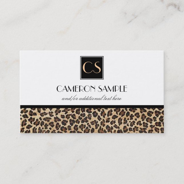 Leopard Business Card (Front)