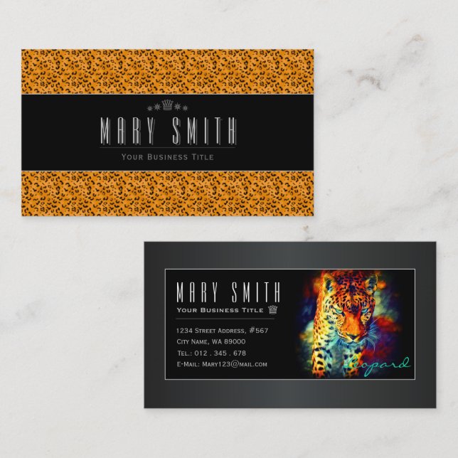 Leopard Business Card (Front/Back)