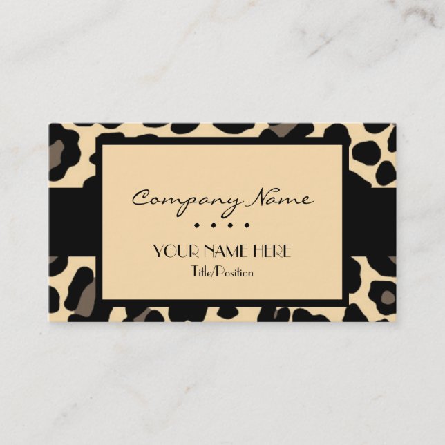 Leopard Business Card (Front)