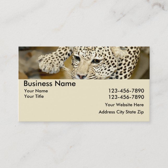 Leopard Business Cards (Front)
