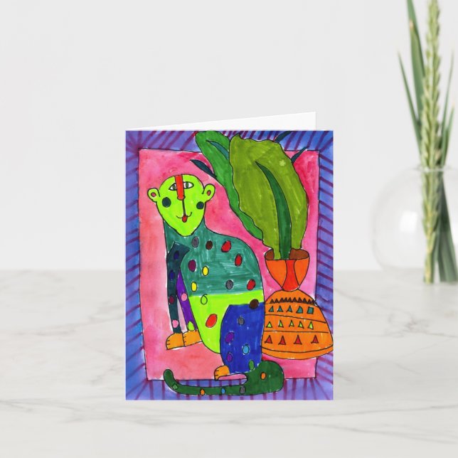 Leopard by Jullien Jollon, Age 12 Card (Front)
