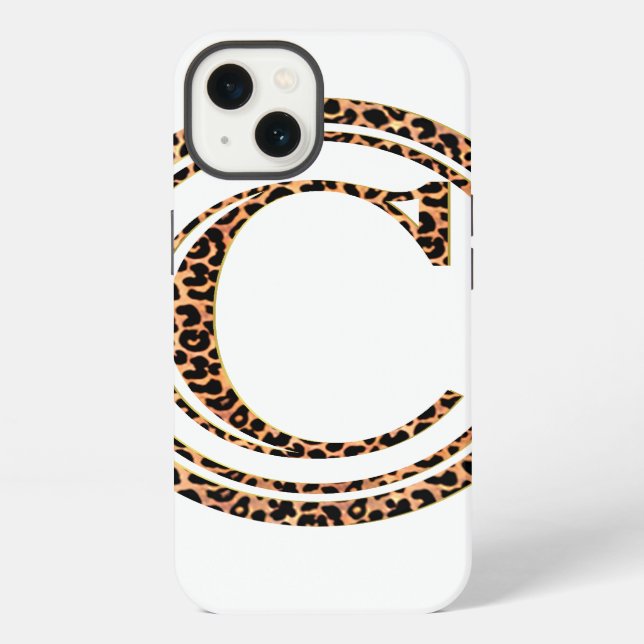 leopard C iPhone Case (Back)