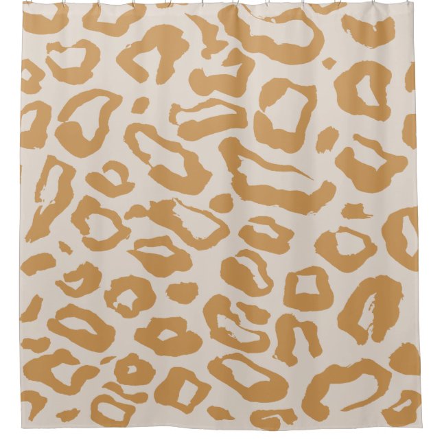 Leopard Cat Art Animal Art Animal Lover Art Animal Shower Curtain (Front)