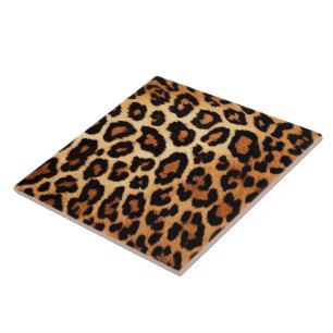 Leopard Cat Modern Animal Print Collection Tile