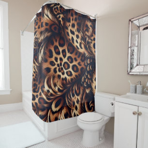 Leopard Charm: The Bold Statement Shower Curtain