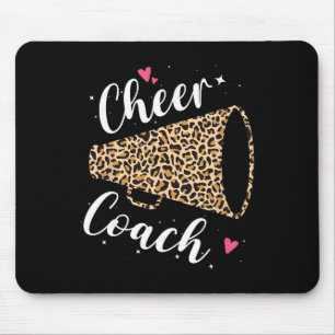 Leopard Cheer Coach Cheerleading Cheerleader Appre Mouse Mat