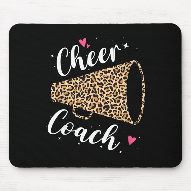 Leopard Cheer Coach Cheerleading Cheerleader Appre Mouse Mat (Front)