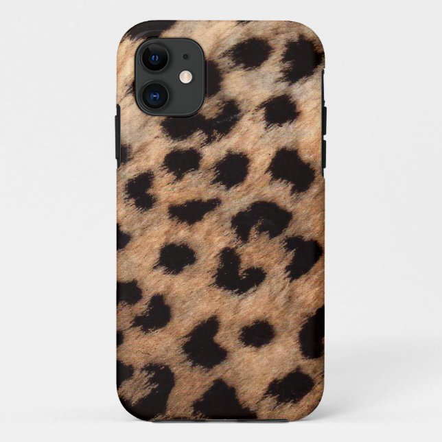 Leopard Cheetah Animal Print Girly Modern Trendy Case-Mate iPhone Case (Back)