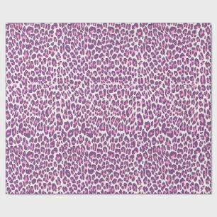 Leopard, cheetah animal print light pink wrapping paper