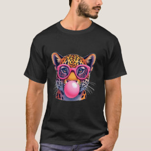 Leopard Cheetah Cute Jaguar Wild Cat Sunglasses Bu T-Shirt