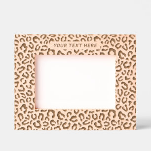 Leopard Cheetah Pattern  Etched Frames