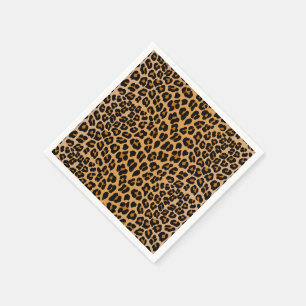 Leopard cheetah pattern napkin