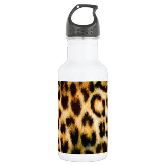 Leopard Cheetah Print Faux Fur 532 Ml Water Bottle