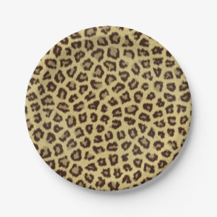 Leopard / Cheetah Print Paper Plate