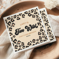 Leopard Cheetah Print Two Wild 2nd Birthday Party