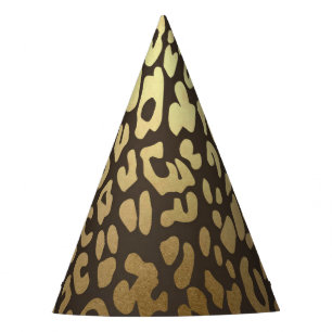 Leopard Cheetah Print Wild Jungle Birthday Party Hat