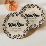Leopard Cheetah Print Wild One Baby Shower Paper Plate<br><div class="desc">This is a Leopard Cheetah Print Wild One Baby Shower Paper Plates!</div>