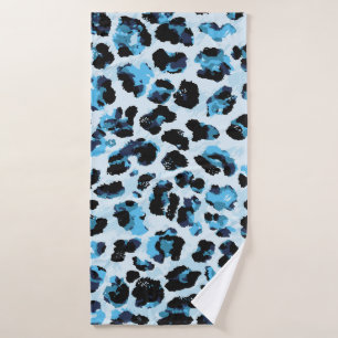 Leopard Cheetah Skin: Watercolor Vintage Tie Dye Bath Towel