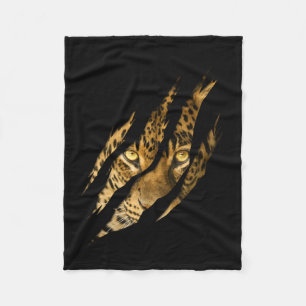 Leopard Cheetah Tiger Leopard Face Lion Cat Appare Fleece Blanket