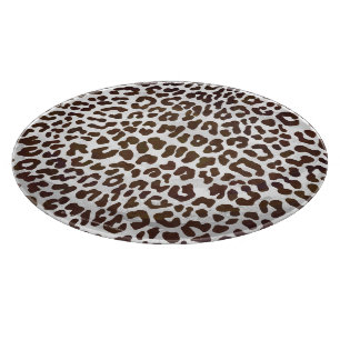 Leopard Chocolate Print Cutting Board